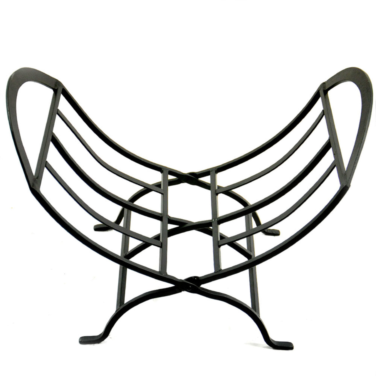 Black Wrought Iron Log Holder