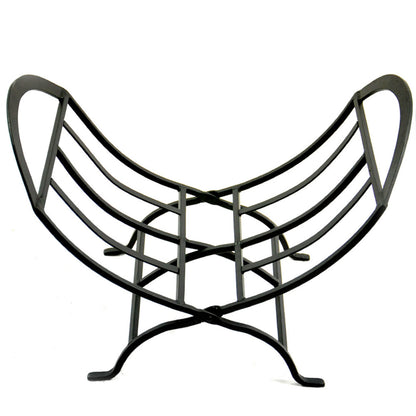 Black Wrought Iron Log Holder