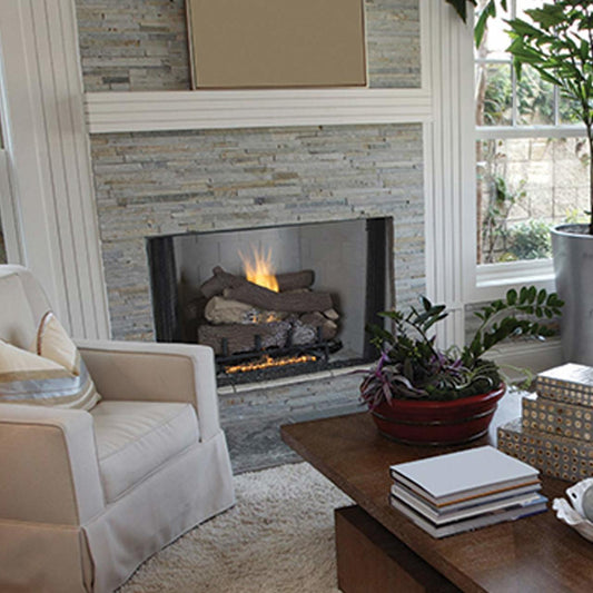 Superior 50" VRT4500 Series Vent-Free Fireplace - White Stacked Brick