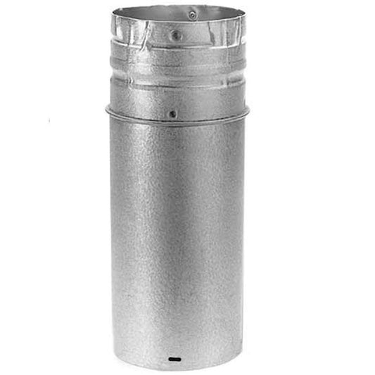 4" x 18" PelletVent Pro Galvalume Pellet Stove Chimney Pipe Extension - 4PVP-18A