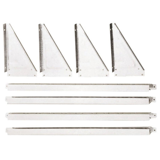 Shelf Kit - Hanger and Silver Brackets
