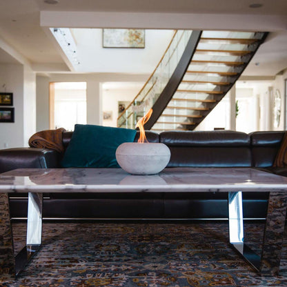 Stone Fire Bowl - Pewter