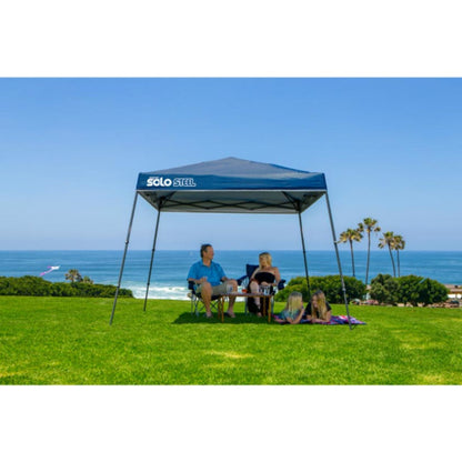 Solo Steel 64 10' x 10' Slant Leg Canopy - Midnight Blue