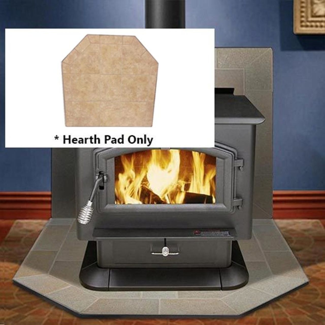 Sand Stone 48" x 48" Double Cut Hearth Pad