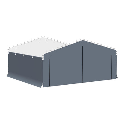 Arrow 20 x 20 Enclosure Wall Kit ONLY for Carport - Gray