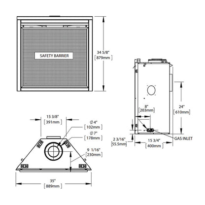 Napoleon Ascent 36 Direct Vent Natural Gas Fireplace B36NTR 1
