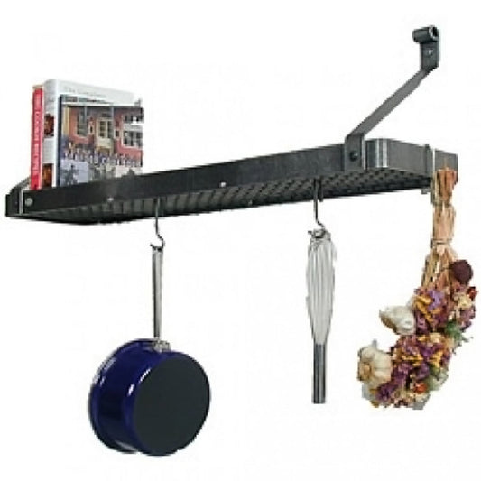 Bookshelf Rack-Hammered Steel