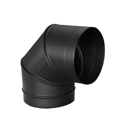 6" DuraBlack 90 Degree Black Elbow - 6DBK-E90