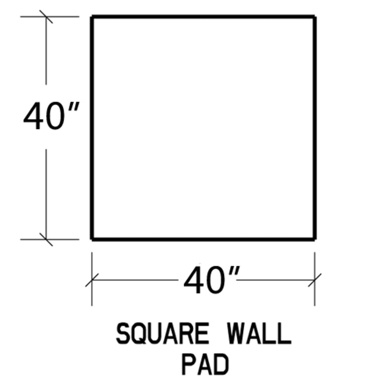WoodEze Smokey Grey Slate 40" x 40" Wall Board