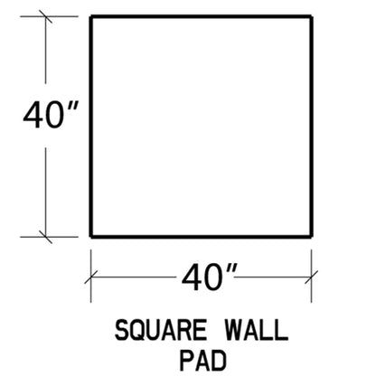 WoodEze Smokey Grey Slate 40" x 40" Wall Board