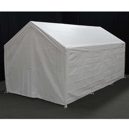 King Canopy  10 x 20 White 8 Leg Enclosed Canopy