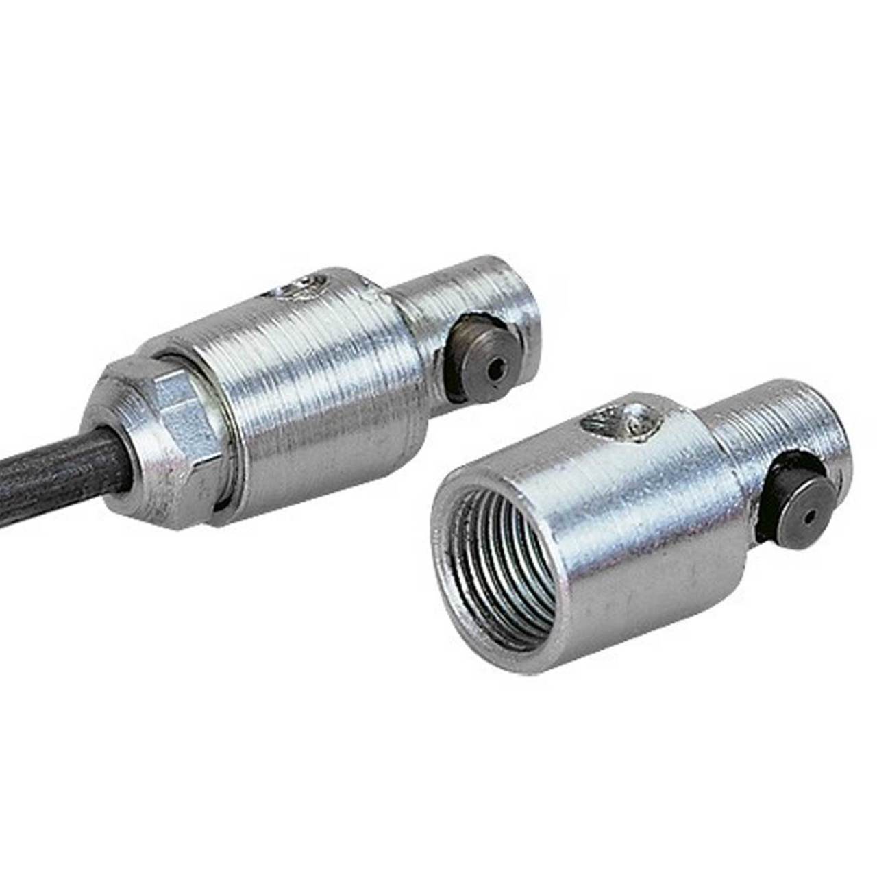 Rotary Male Rod Replacement End - Silver