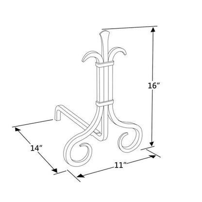 Pilgrim Natural Iron Grand Forge Fireplace Andirons