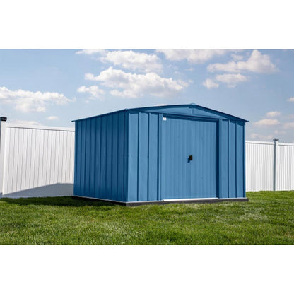 Arrow Classic Steel Storage Shed  10' x 8' Blue Gray