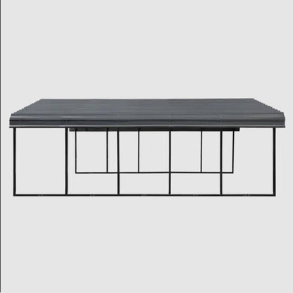 Arrow Carport 20 x 24 x 7 Ft. - Charcoal