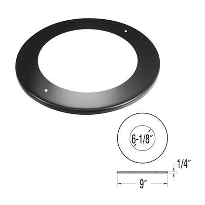 6" DuraBlack Trim Collar - 6DBK-TC