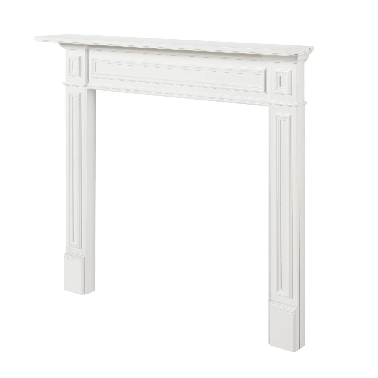 48" Mike MDF Fireplace Mantel by Pearl Mantels - White Paint Finish