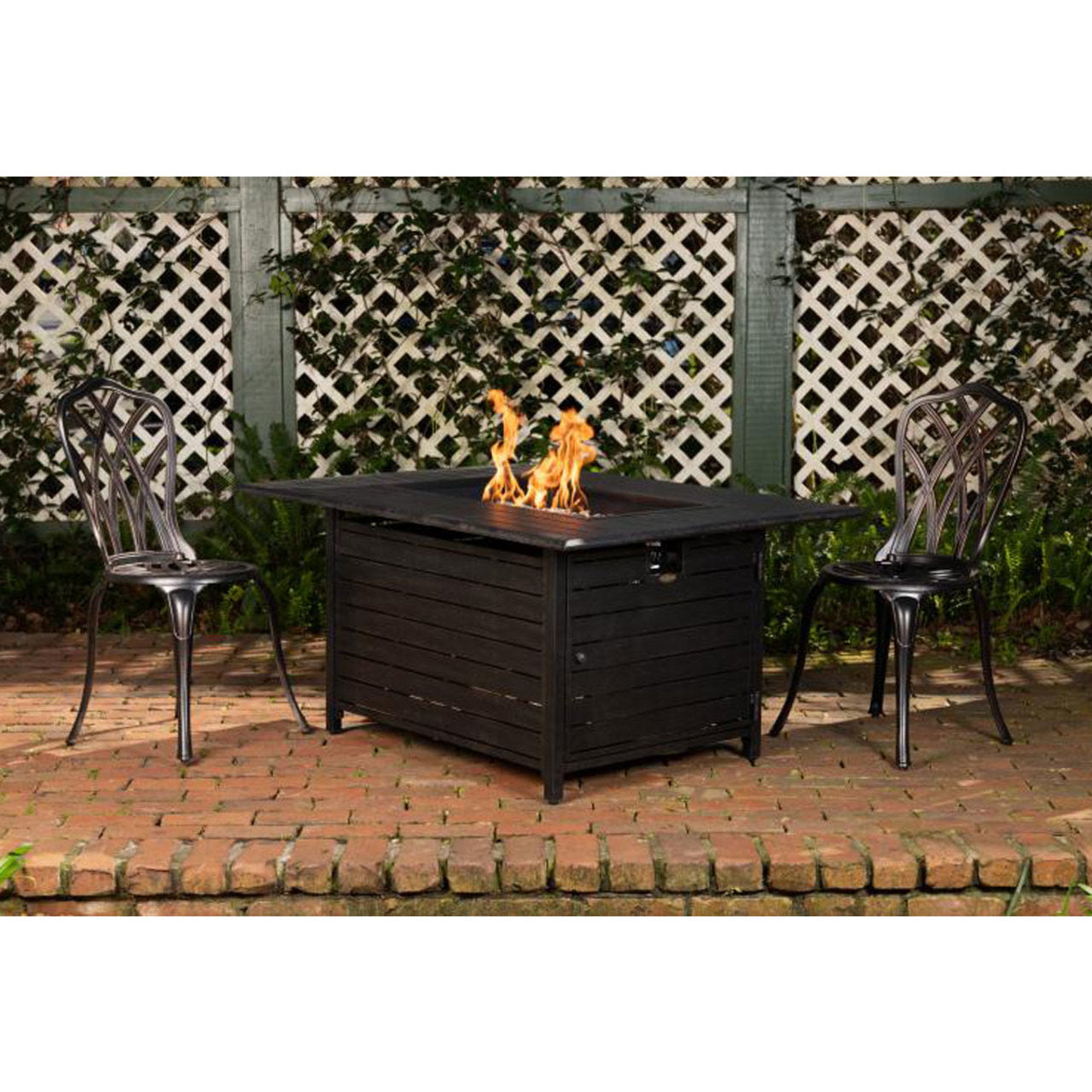 Longmont Aluminum Rectangular LPG Fire Pit