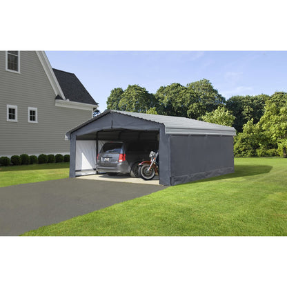 Arrow 20' x 20' Enclosure Wall Kit ONLY for Carport - Gray