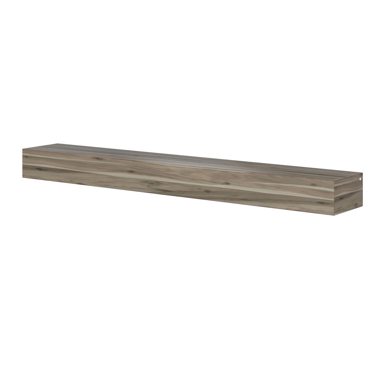 72" Acacia Fireplace Shelf by Pearl Mantels - Weathered Gray Finish
