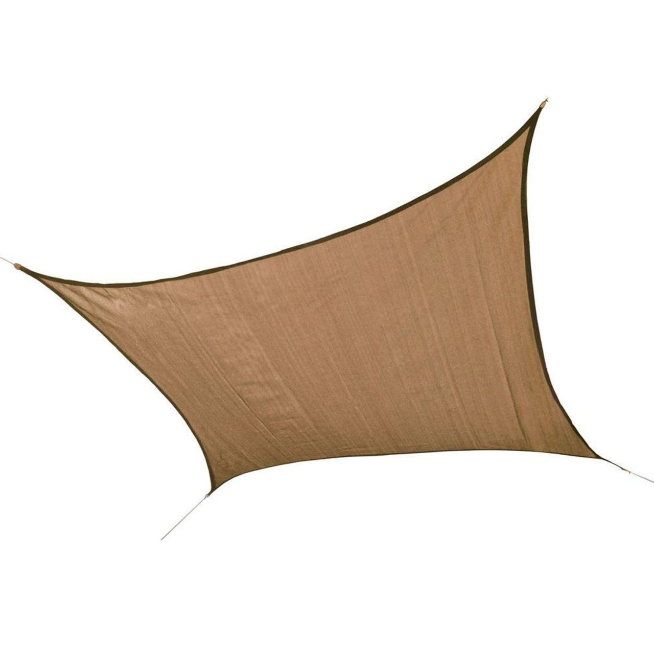 Shelter Logic 16 x 16 Foot Square Sun Shade Sail - Sand