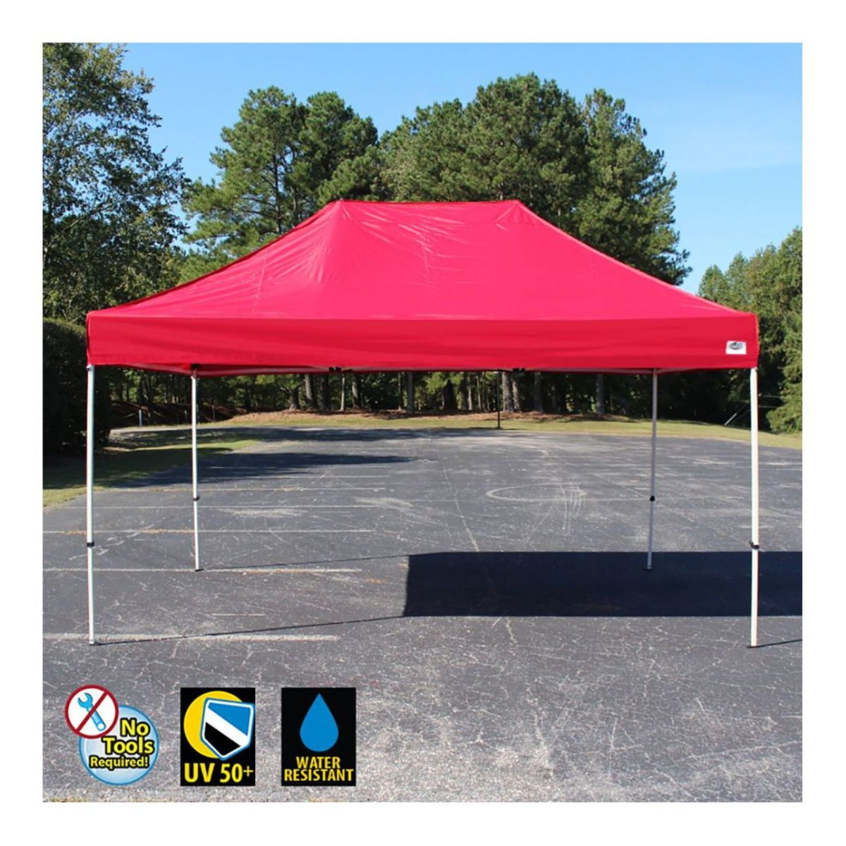 King Canopy 10' x 15' Tuff Tent Canopy - Red