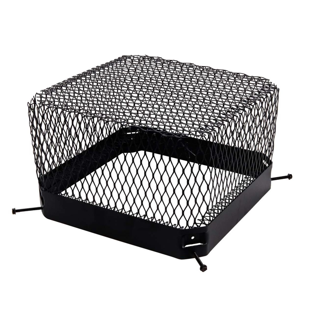 13" x 13" Black Painted Galvanized Raccoon Screen
