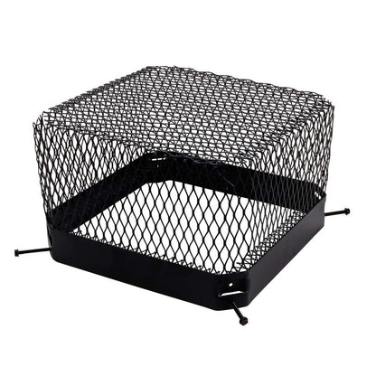 13" x 13" Black Painted Galvanized Raccoon Screen