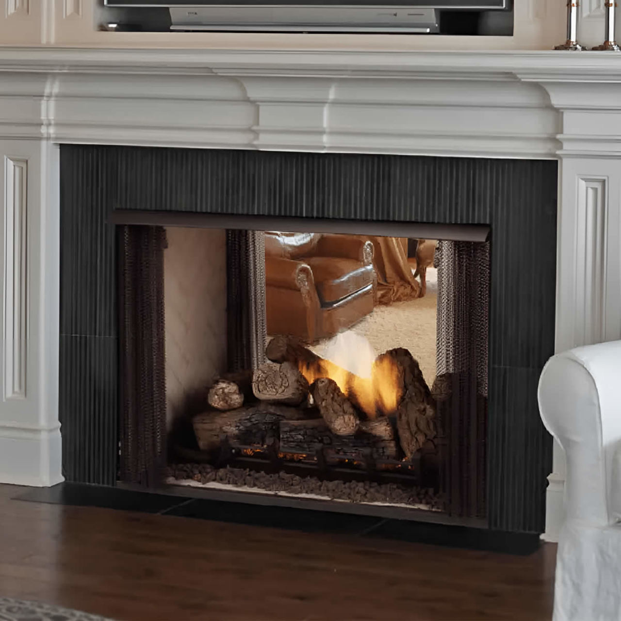 Monessen Lo-Rider See-Thru 36" Clean Face Vent Free Firebox - LSTF36-B