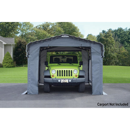 Arrow 10'  x 15' Enclosure Wall Kit ONLY for Carport- Gray