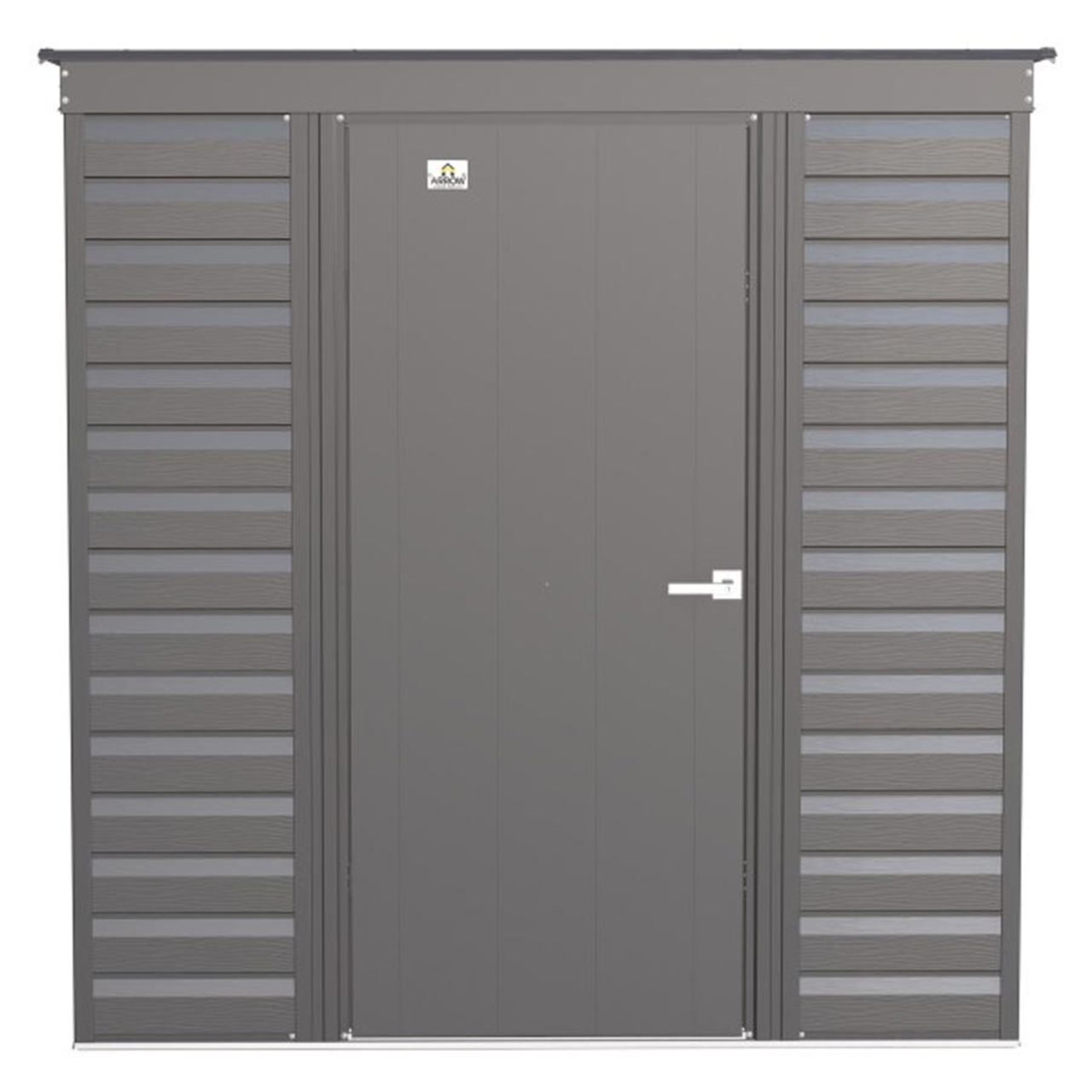 Arrow Select 6' x 4' Steel Storage Shed  -  Charcoal