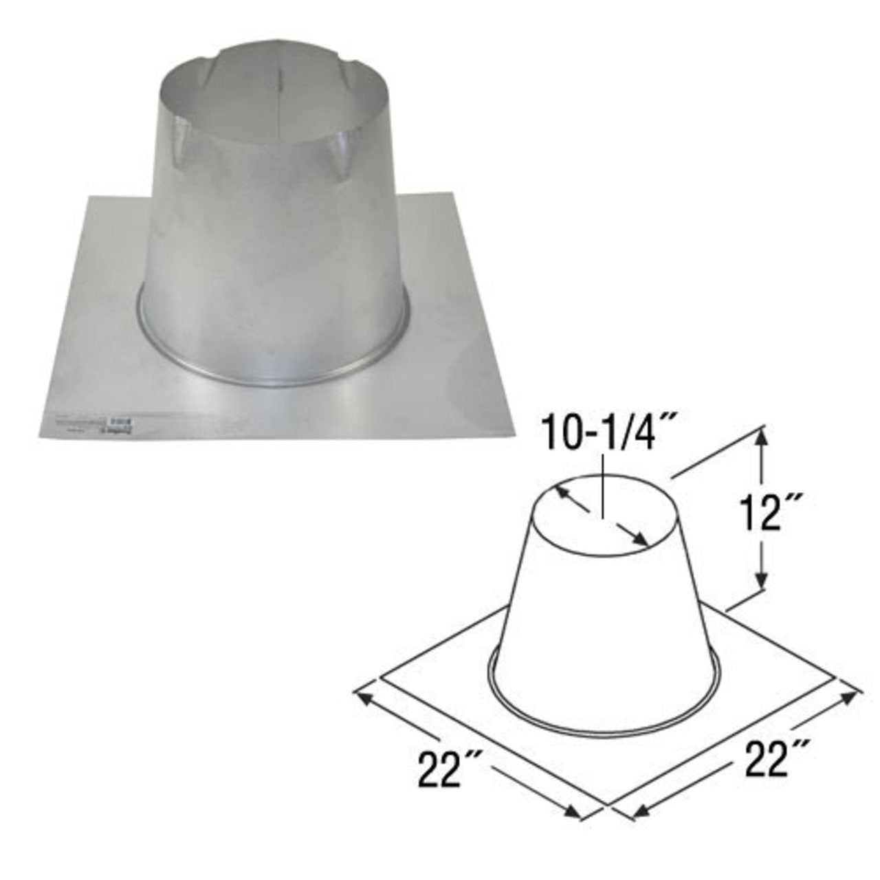 8'' DuraTech Flat Roof Flashing - 9651