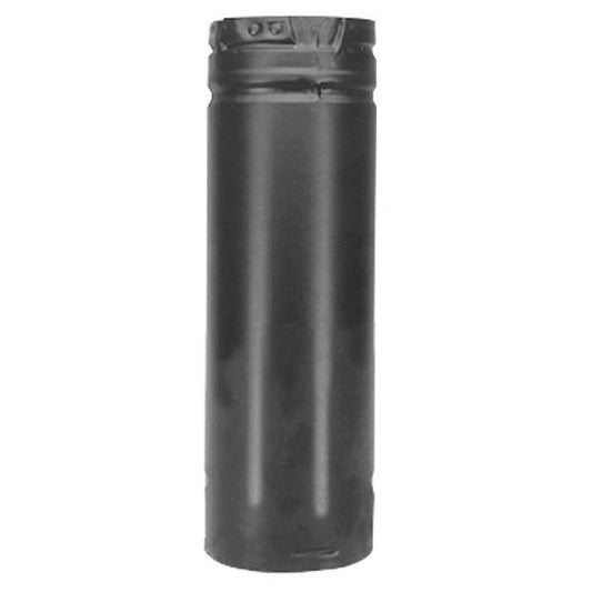 4" x 36" PelletVent Pro Black Pellet Stove Chimney Pipe - 4PVP-36B