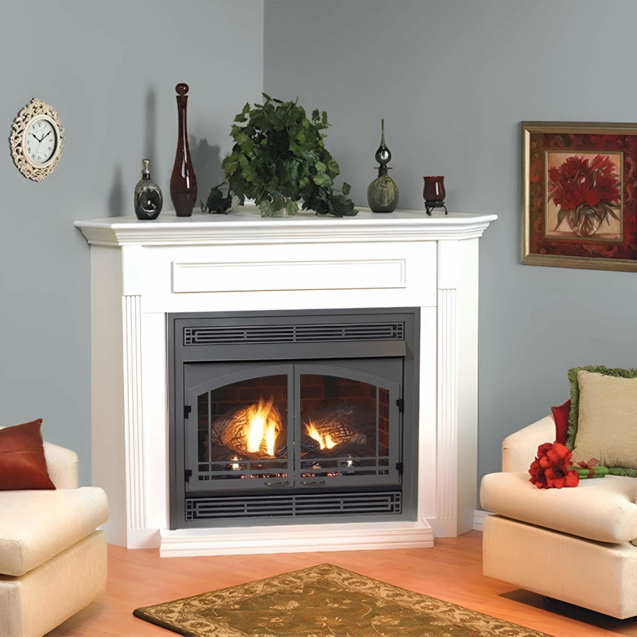 White Mountain Hearth Mission Louvers, Matte Black DVG1MBL