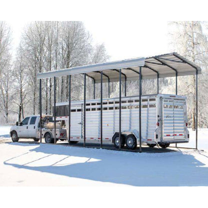 Arrow RV Carport 14 x 42 x 14 Ft. - Eggshell