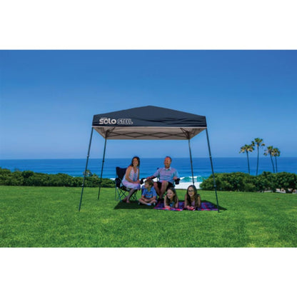 Solo Steel 50 9' x 9' Slant Leg Canopy - Midnight Blue
