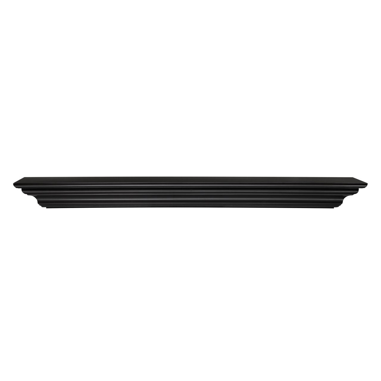 48" Crestwood MDF Fireplace Shelf by Pearl Mantels - Black Paint Finish