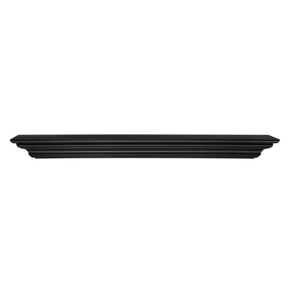 48" Crestwood MDF Fireplace Shelf by Pearl Mantels - Black Paint Finish