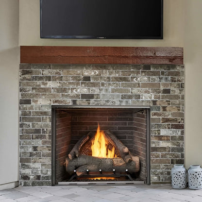 Outdoor Lifestyles 36" Fireplace, Traditional Stacked Concrete Refractory - ODCOUG-36TS