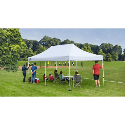 Quik Shade Commercial 10 x 15 Pop Up Tent Canopy - White