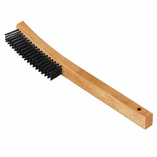 Curved handle Brush with 3 x 19 Rows 81009M - Brown