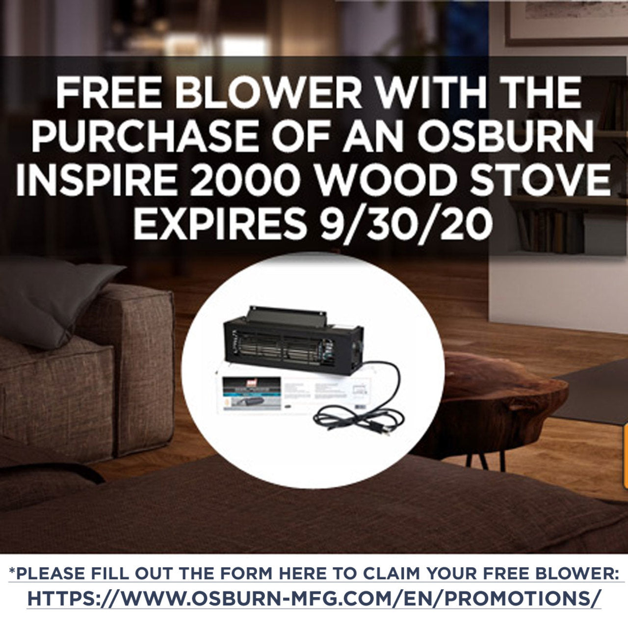 Osburn Inspire 2000 Wood Stove - OBO2042