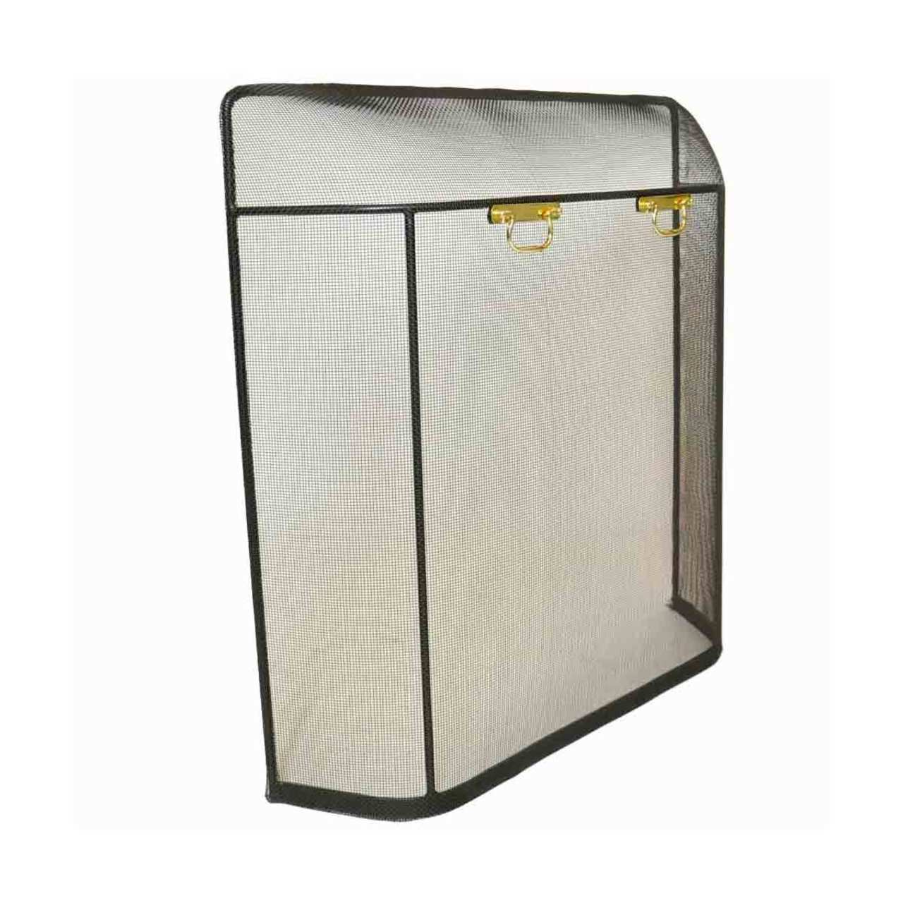 Pilgrim Matte Black Traditional Spark Guard - 31'' W x 31'' H