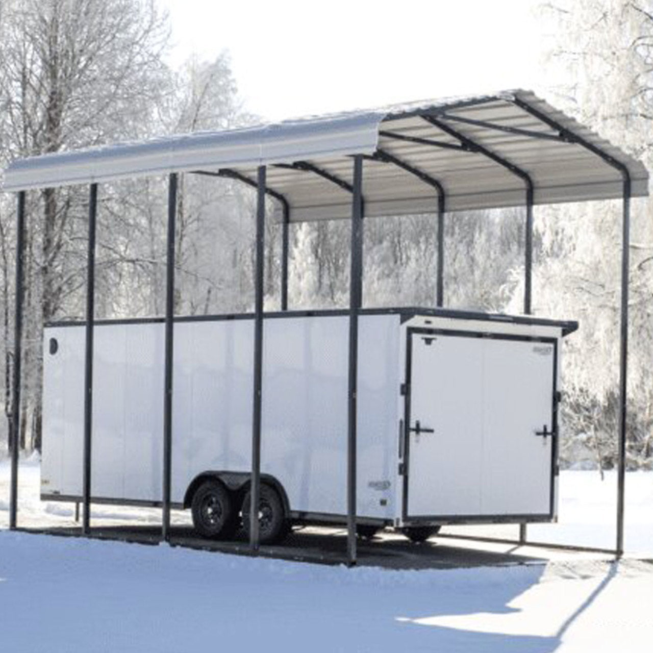 Arrow RV Carport 14 x 20 x 14 Ft. - Eggshell