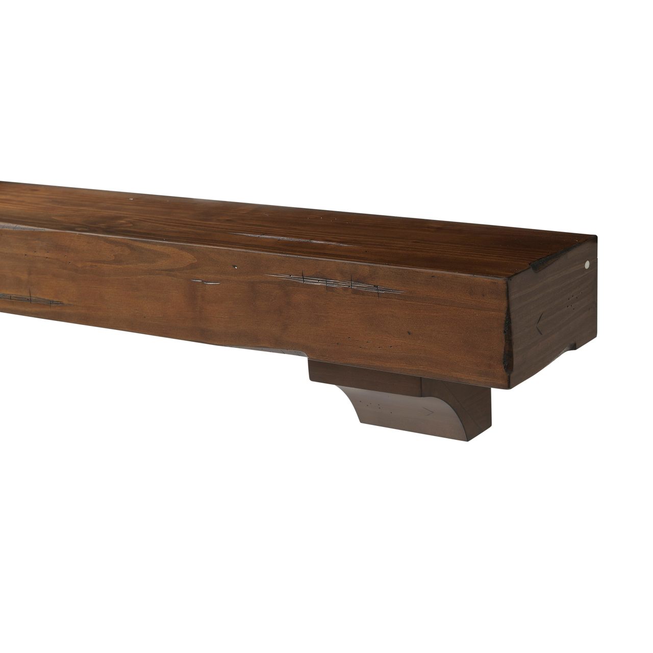 72" Shenandoah Fireplace Shelf by Pearl Mantels - Cherry Distressed Finish