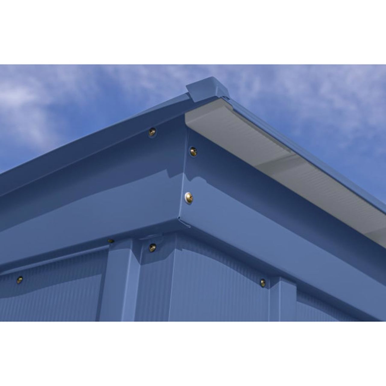 Arrow Classic Steel Storage Shed 6' x 4' -  Blue Gray