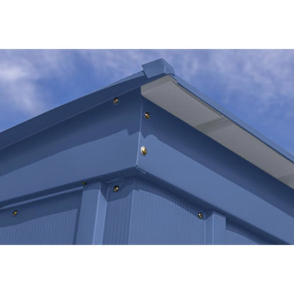 Arrow Classic Steel Storage Shed 6 x 4 -  Blue Gray