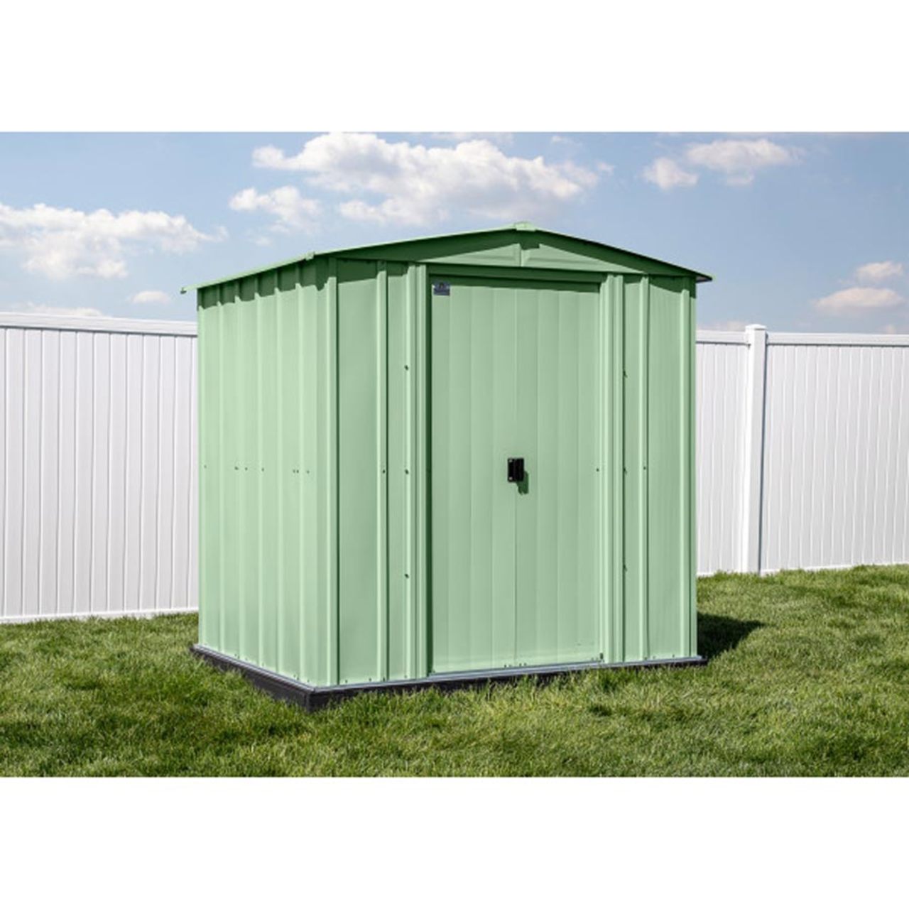 Arrow Classic Steel Storage Shed 6' x 5' -  Sage Green