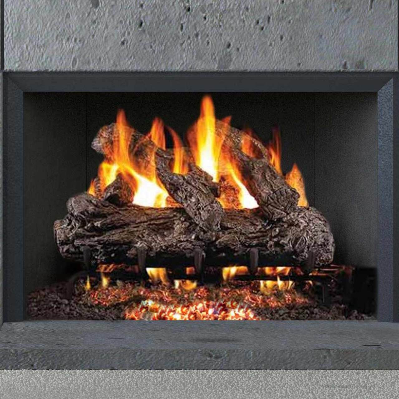 18'' Peterson Real Fyre Rustic Oak Vented Gas Log Kit