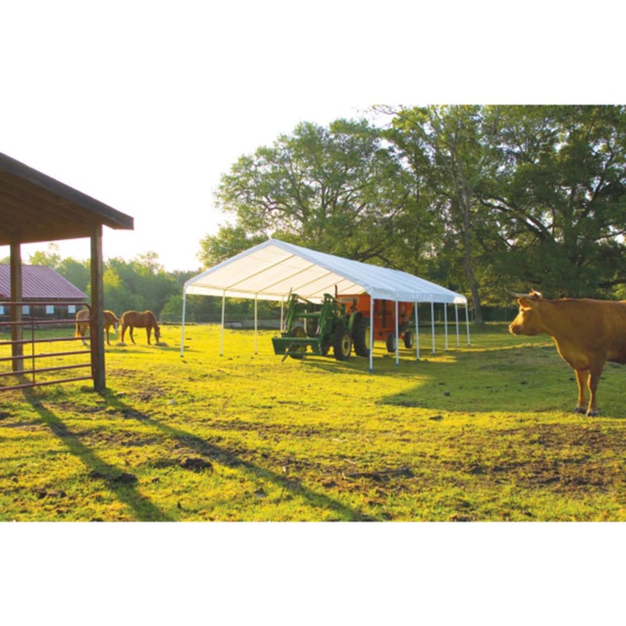 18' x 40' SuperMax Canopy - White